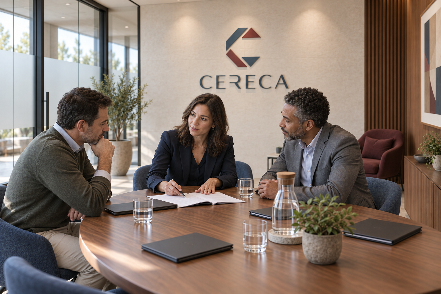 AI-generated CERECA meeting room concept